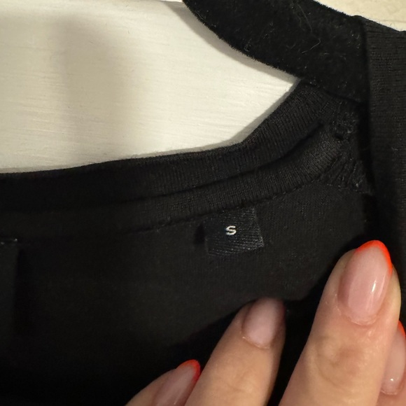 THE KOOPLES Black Long Sleeved Crew Neck Top Size Small - Picture 5 of 8